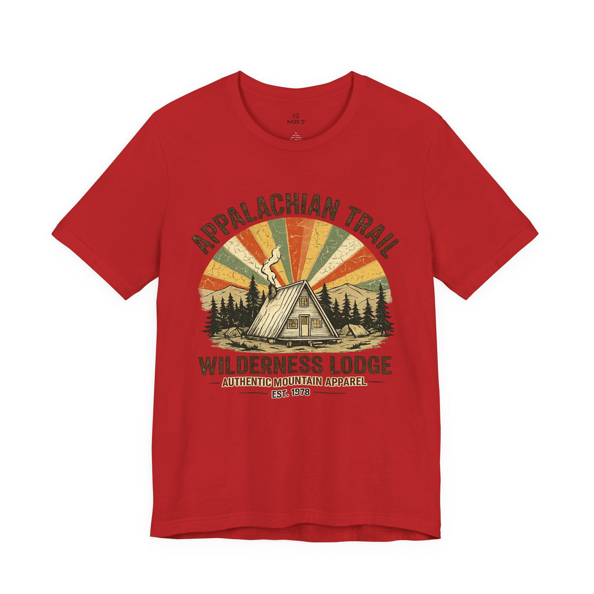 Appalachian Trail Wilderness Lodge Tee | Mountain Cabin Sunset Shirt