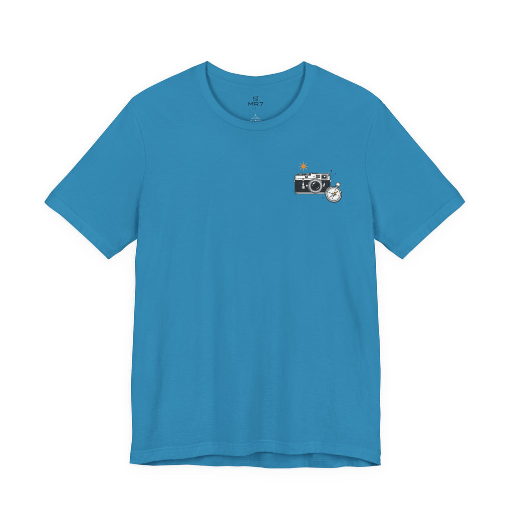 Retro Camera Tee | Minimal Chest Print Photography Shirt
