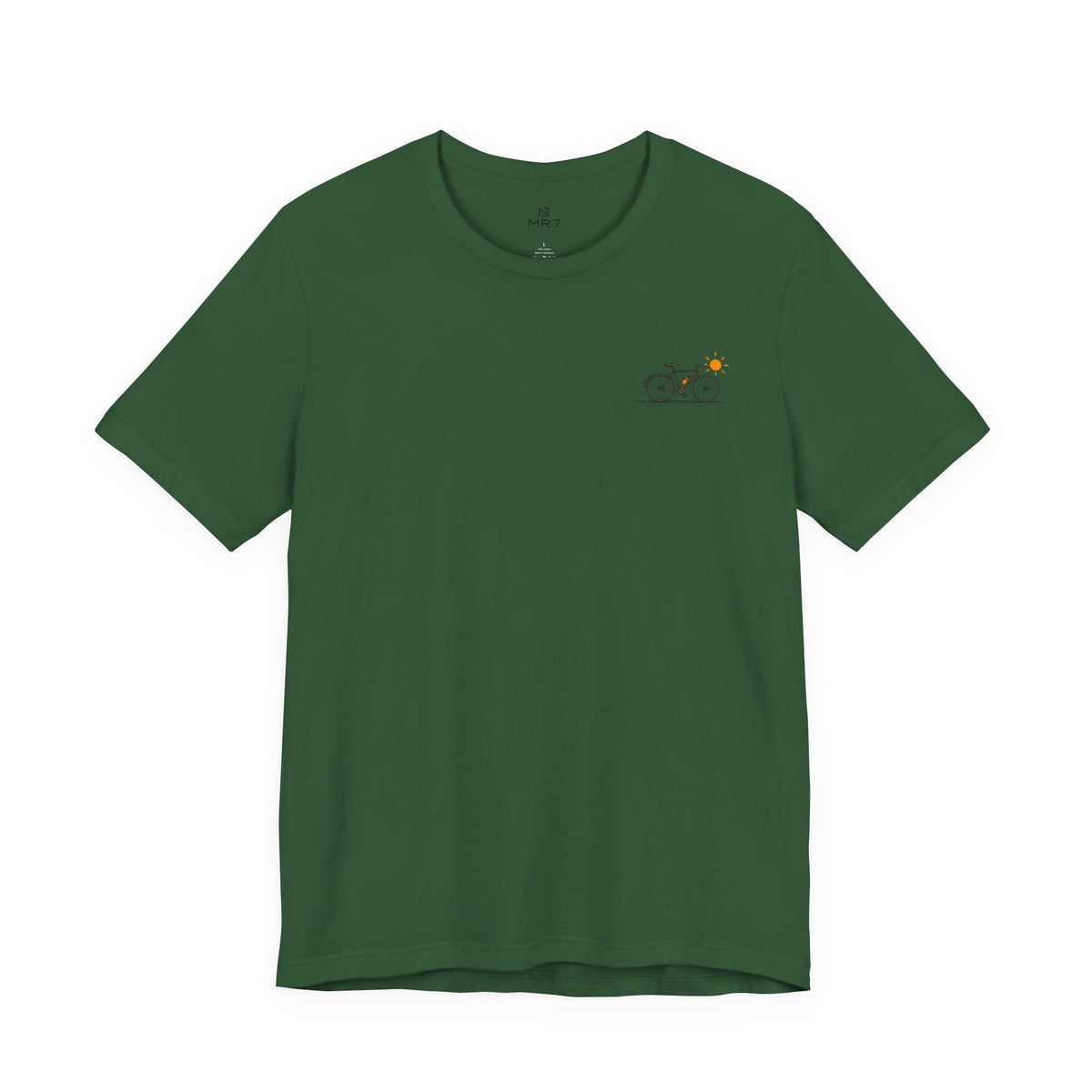 Minimal Bicycle Illustration Tee | Small Chest Bike Design