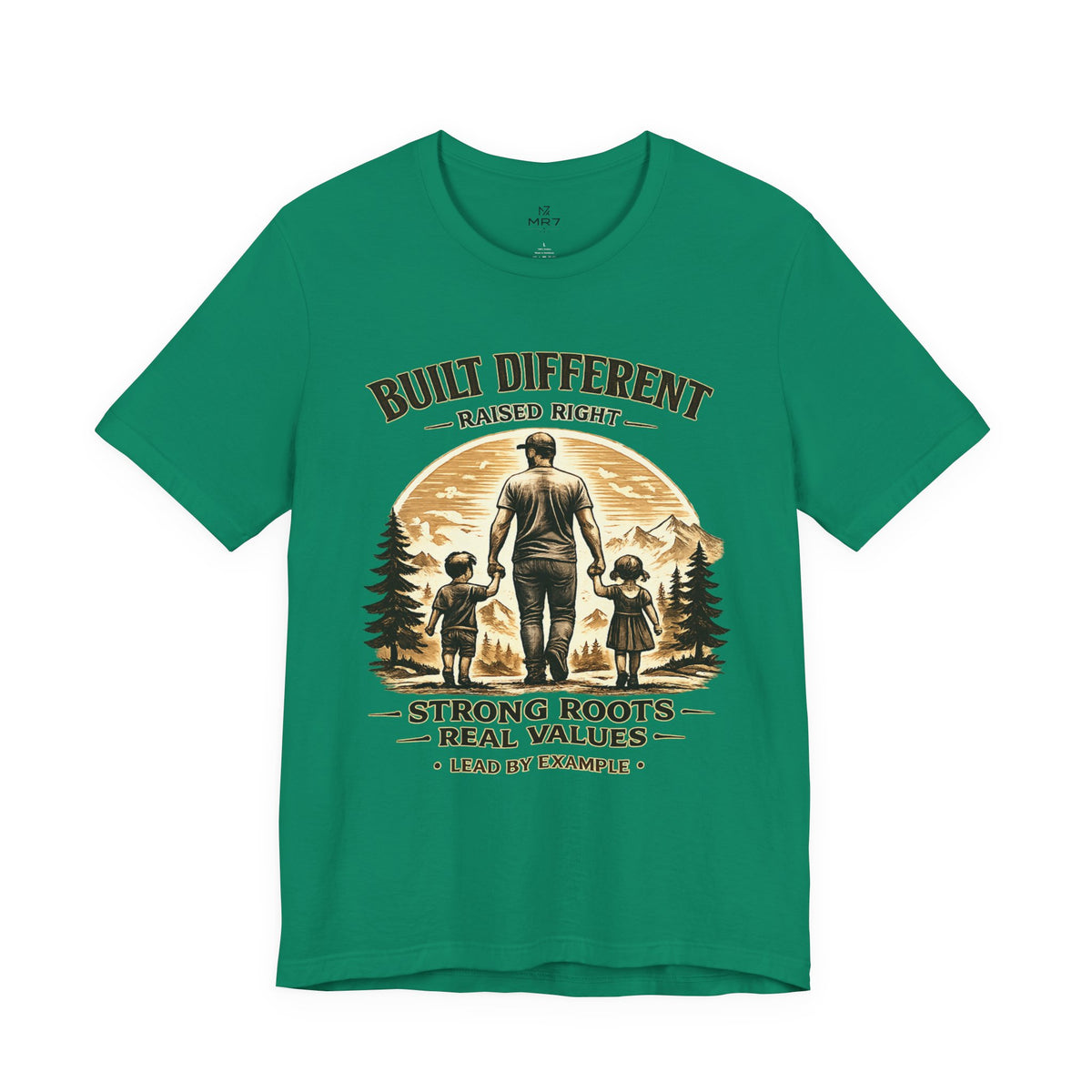 Built Different Raised Right shirt | Strong Roots Real Values tee | Fathers Day
