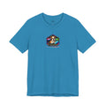 Retro Rainbow Dog Badge T-Shirt | Cute Puppy Graphic Tee