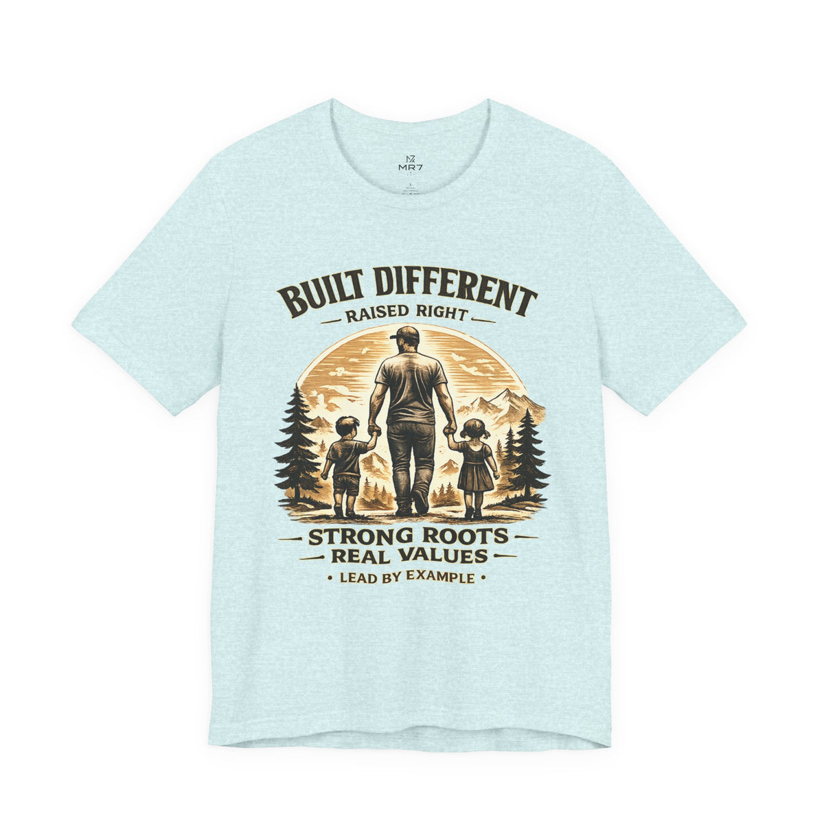 Built Different Raised Right shirt | Strong Roots Real Values tee | Fathers Day