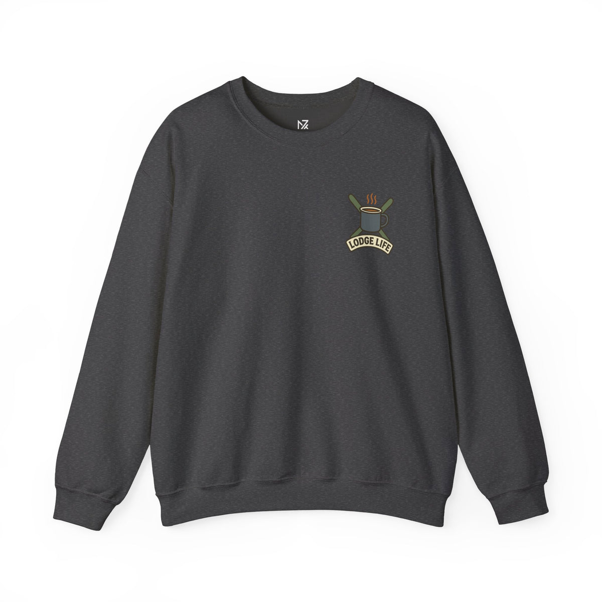 Ski Lodge Sweatshirt | Lodge Life, Minimal Left Chest Print
