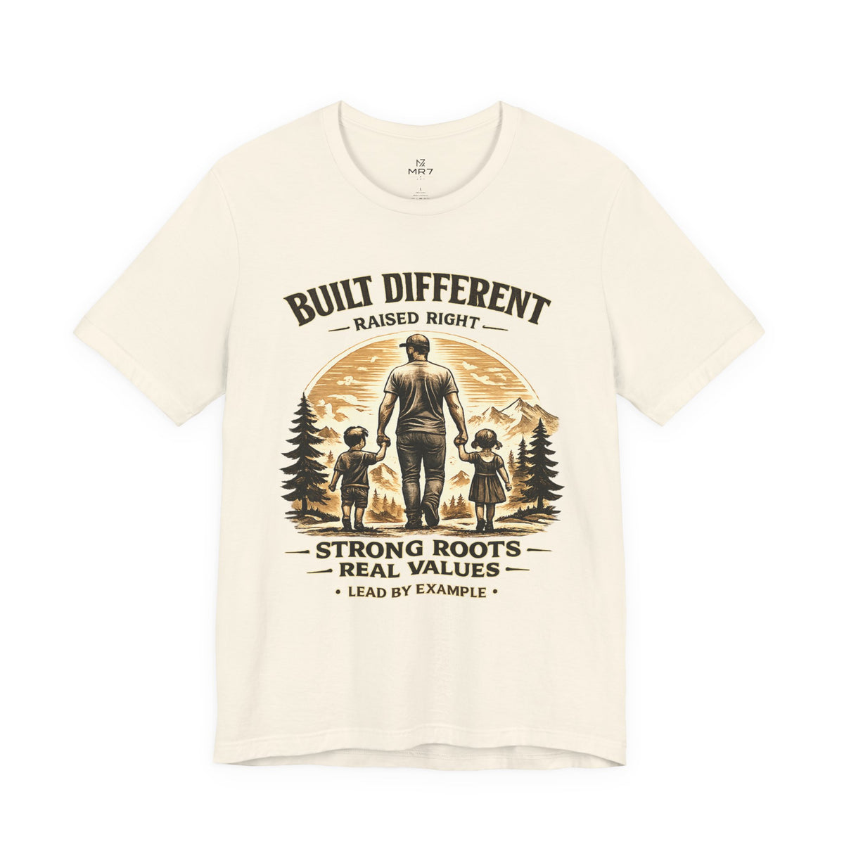Built Different Raised Right shirt | Strong Roots Real Values tee | Fathers Day