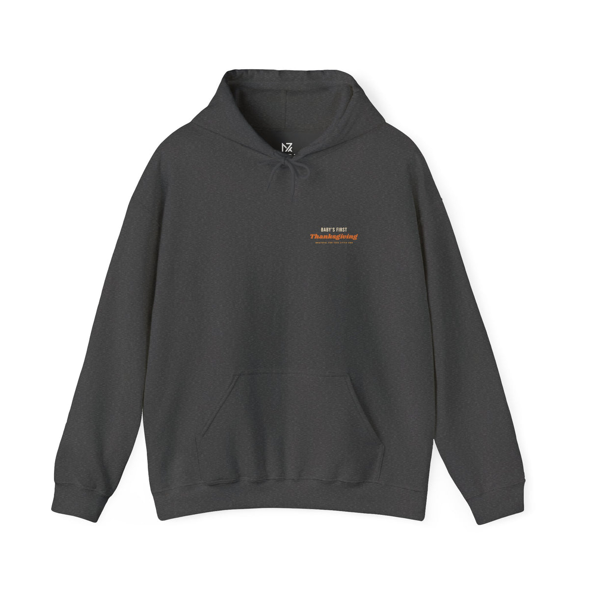 Baby's First Thanksgiving Hoodie | New Parents Gift, Minimal Left-Chest Print