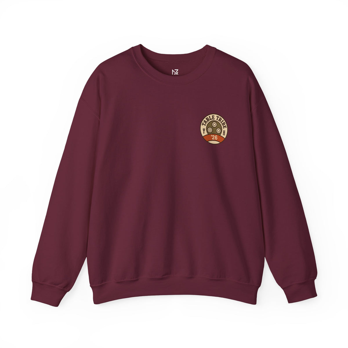 Family Reunion Sweatshirt | Thanksgiving Matching, Small Left-Chest Emblem