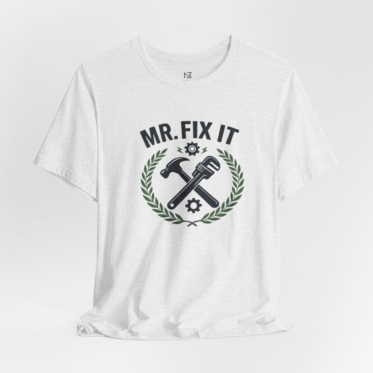 Mr Fix It Dad Shirt - Ash flat lay | MR7ART
