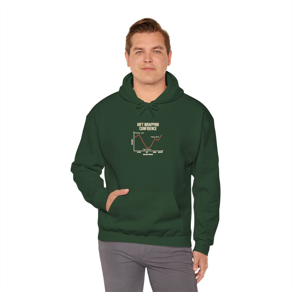 Funny Graph Shirt Hoodie - Forest Green product photo | MR7ART