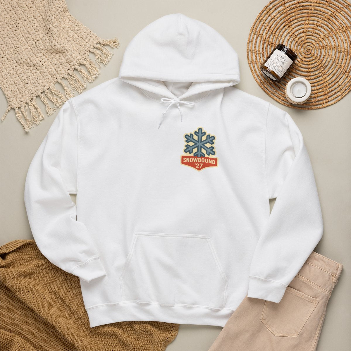 Matching Ski Trip Hoodie - White product photo | MR7ART