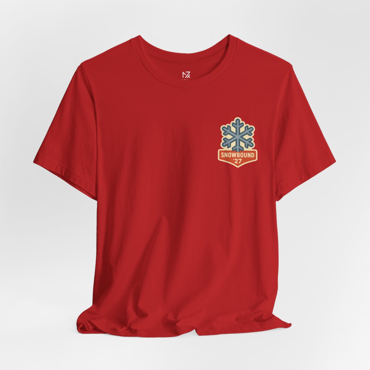 Matching Ski Trip Tee - Red flat lay | MR7ART