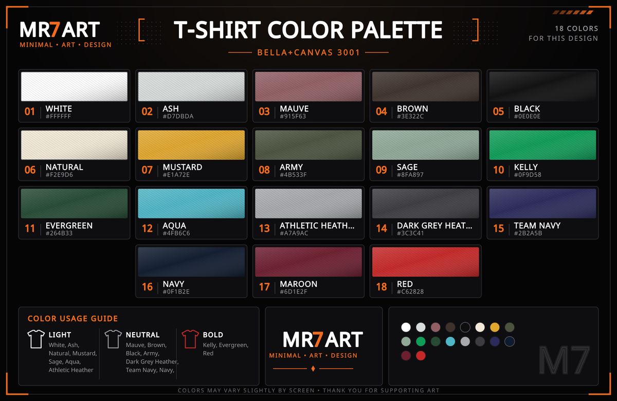 Peak Mountain Tee — Retro Sunrise Hiking T-Shirt - color palette | MR7ART