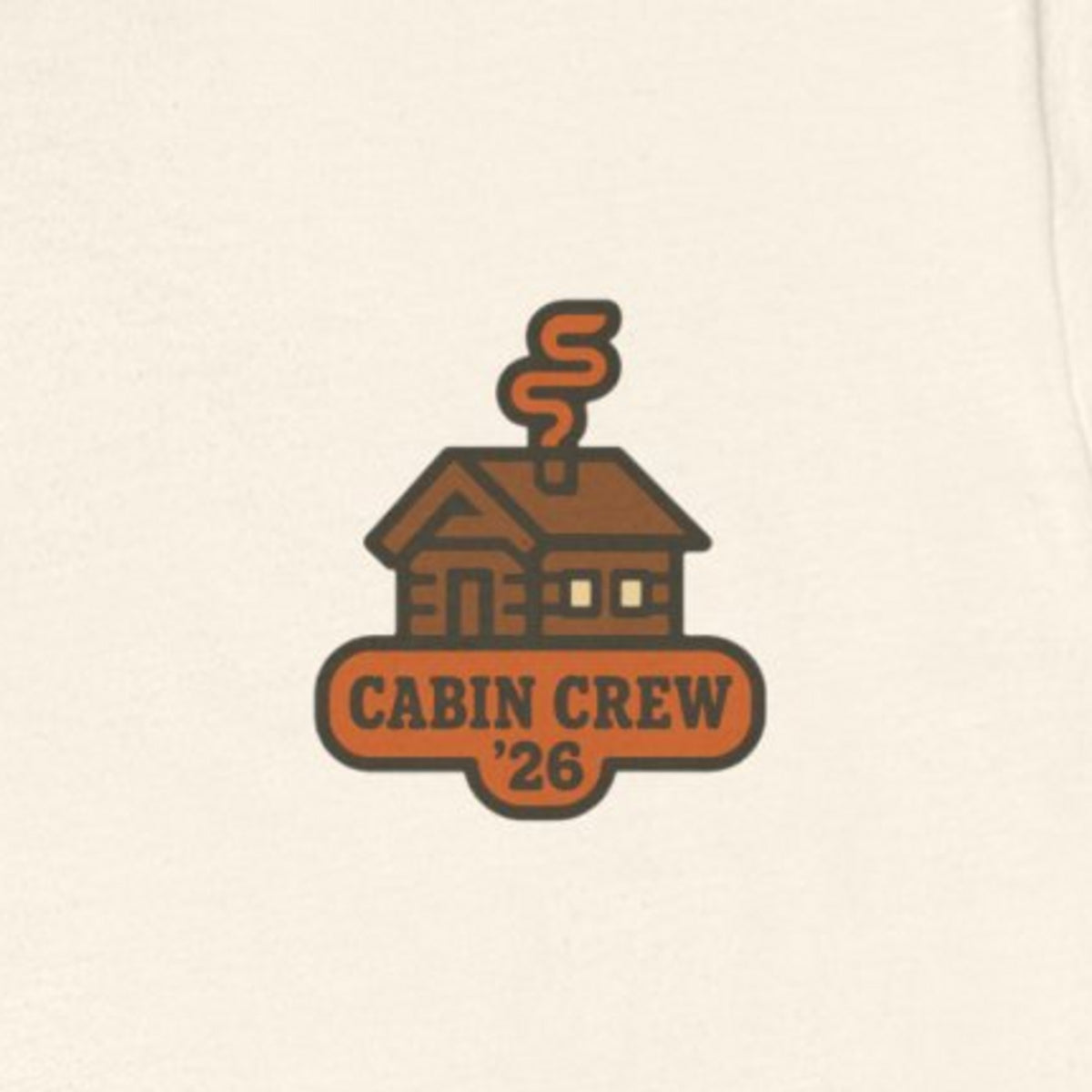 Matching Cabin Crew Tee - Natural worn by a model | MR7ART