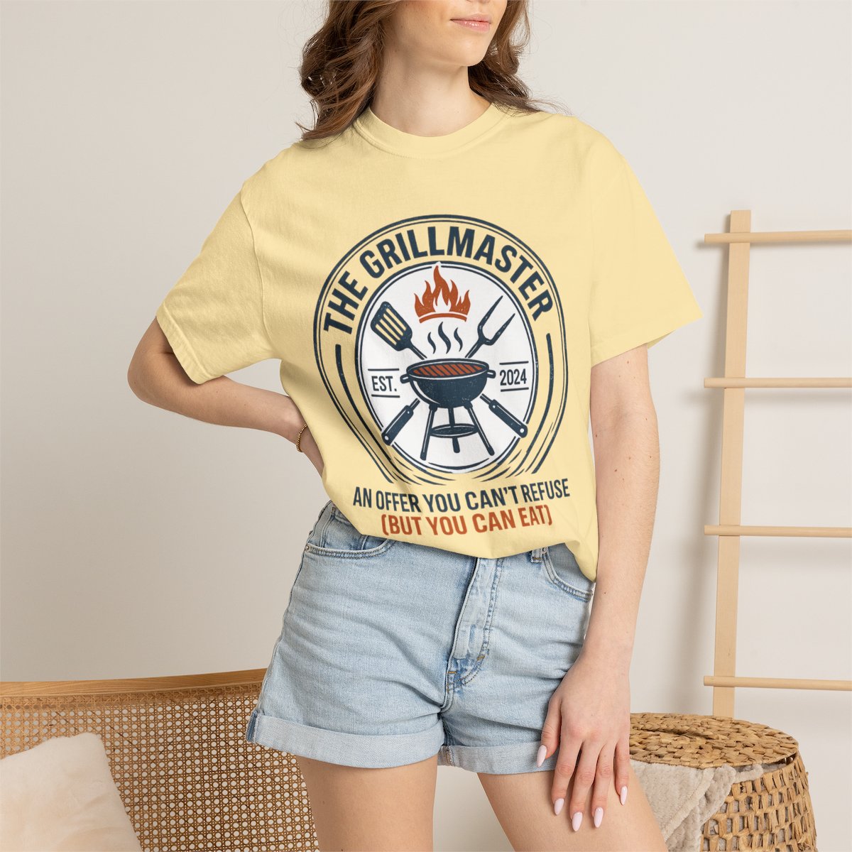 The Grillmaster T-shirt - Banana product photo | MR7ART