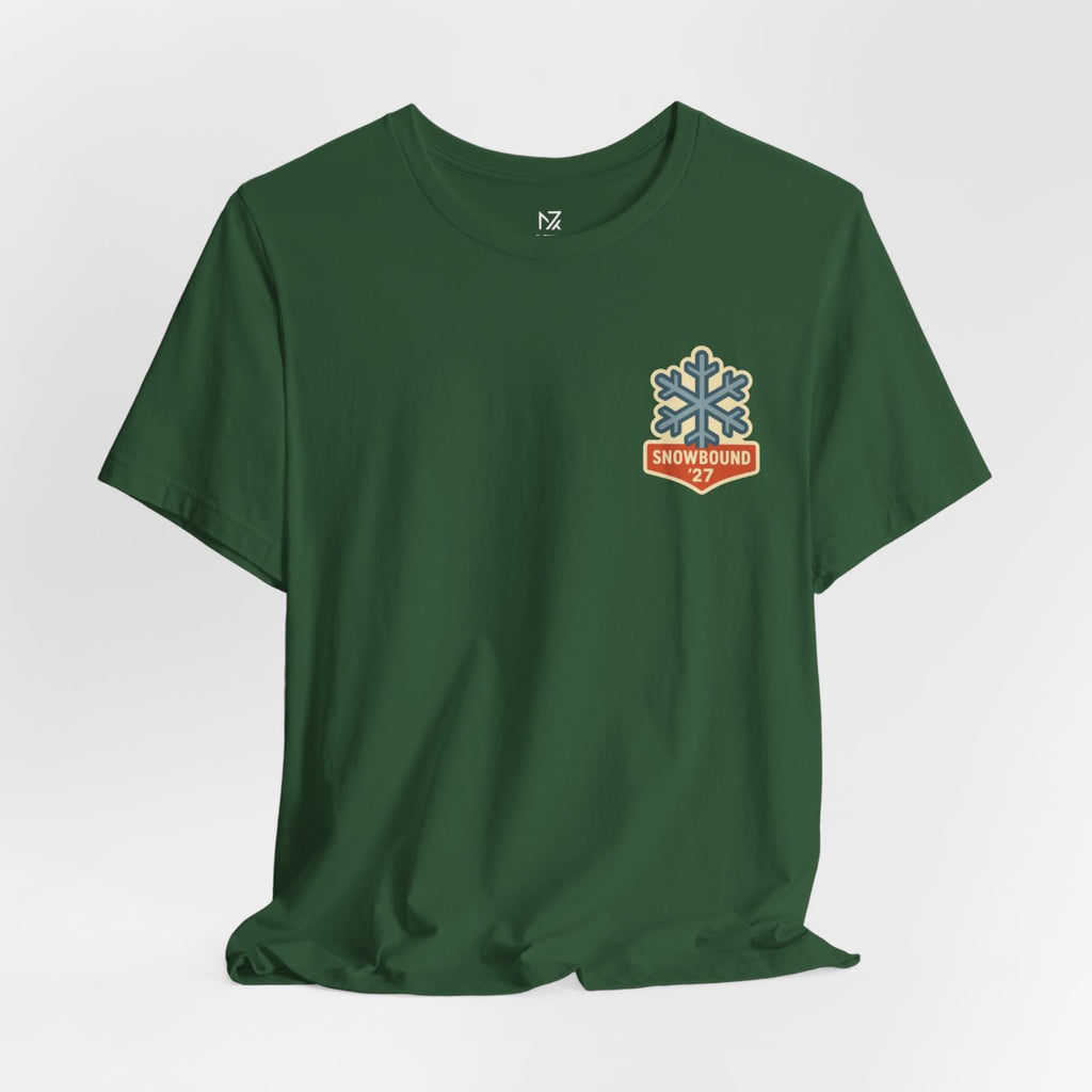 Matching Ski Trip Tee - Evergreen flat lay | MR7ART