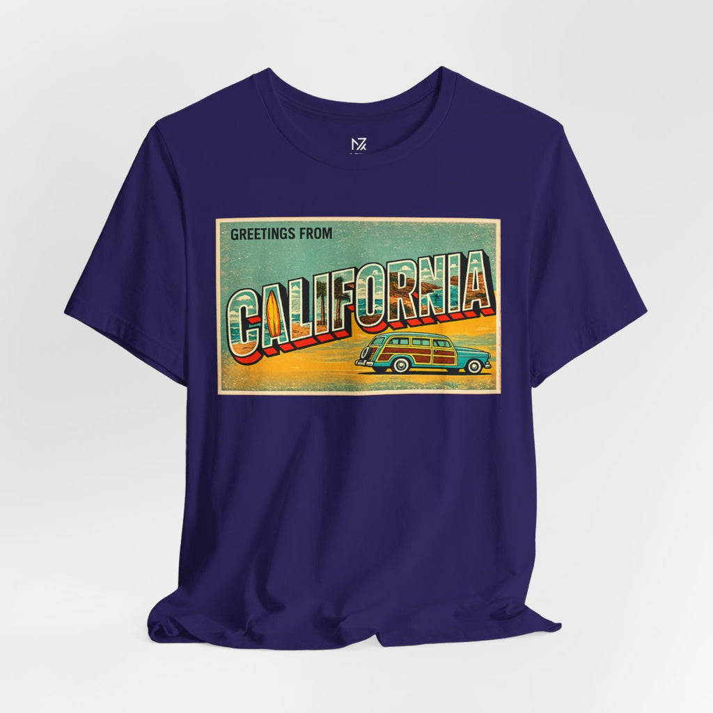 Unisex Jersey Short Sleeve Tee - Team Navy flat lay | MR7ART