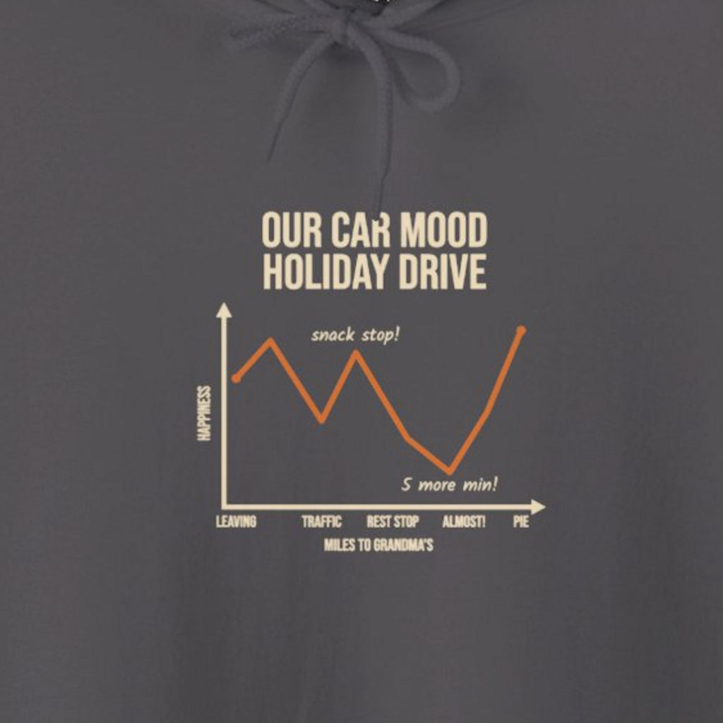 Funny Graph Shirt Hoodie - Charcoal product photo | MR7ART
