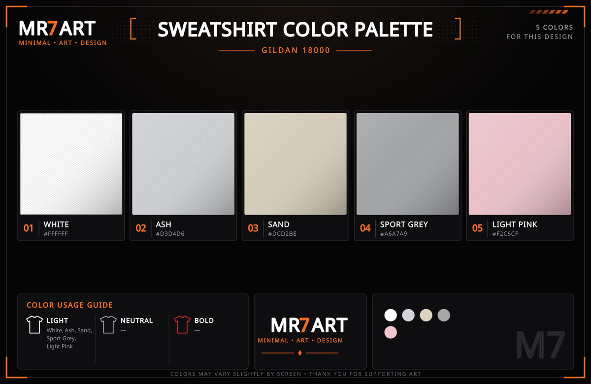 Thanksgiving Gift Wife Sweatshirt - color palette | MR7ART
