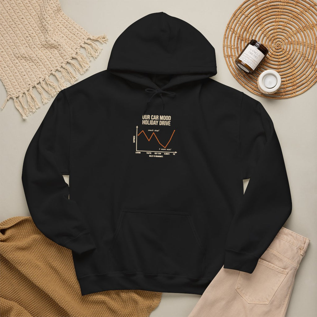Funny Graph Shirt Hoodie - Black product photo | MR7ART