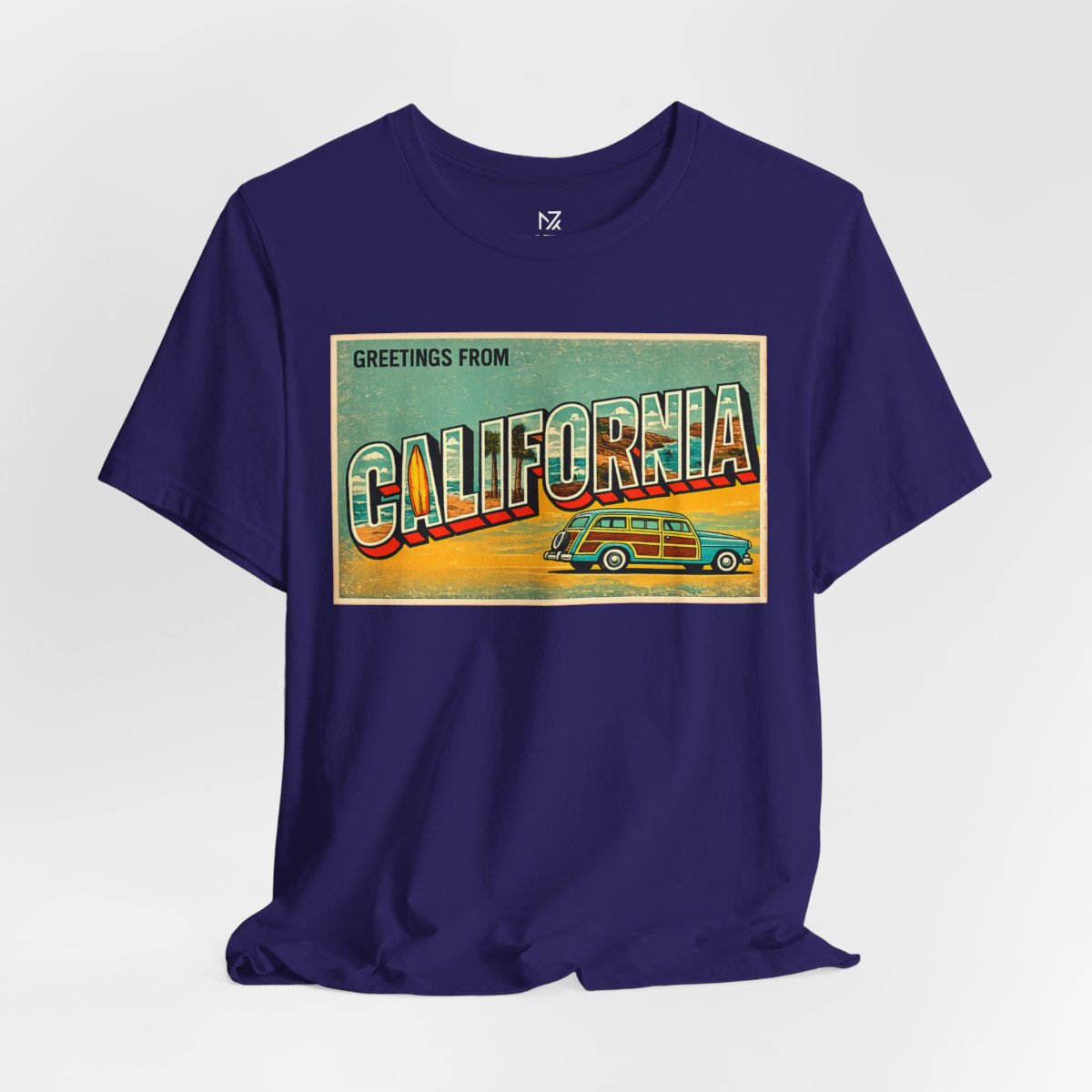 Unisex Jersey Short Sleeve Tee - Team Navy flat lay | MR7ART