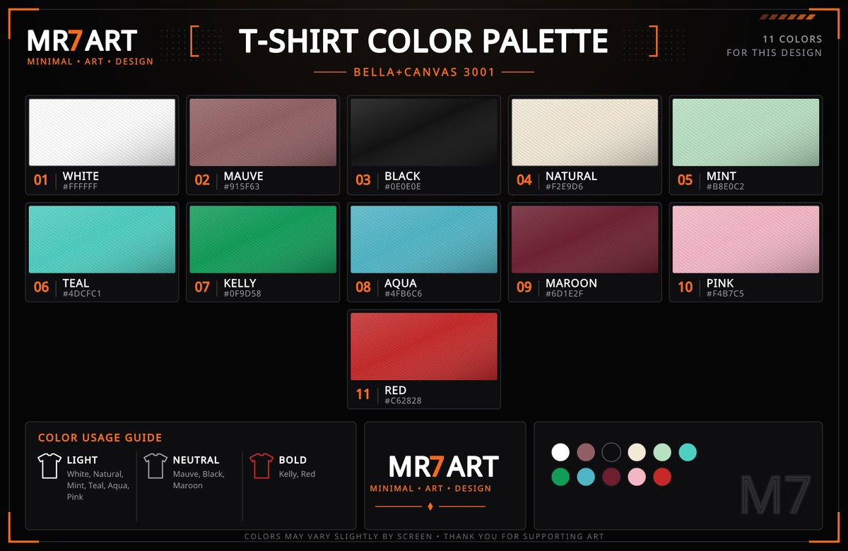 Bride to Be tee - color palette | MR7ART
