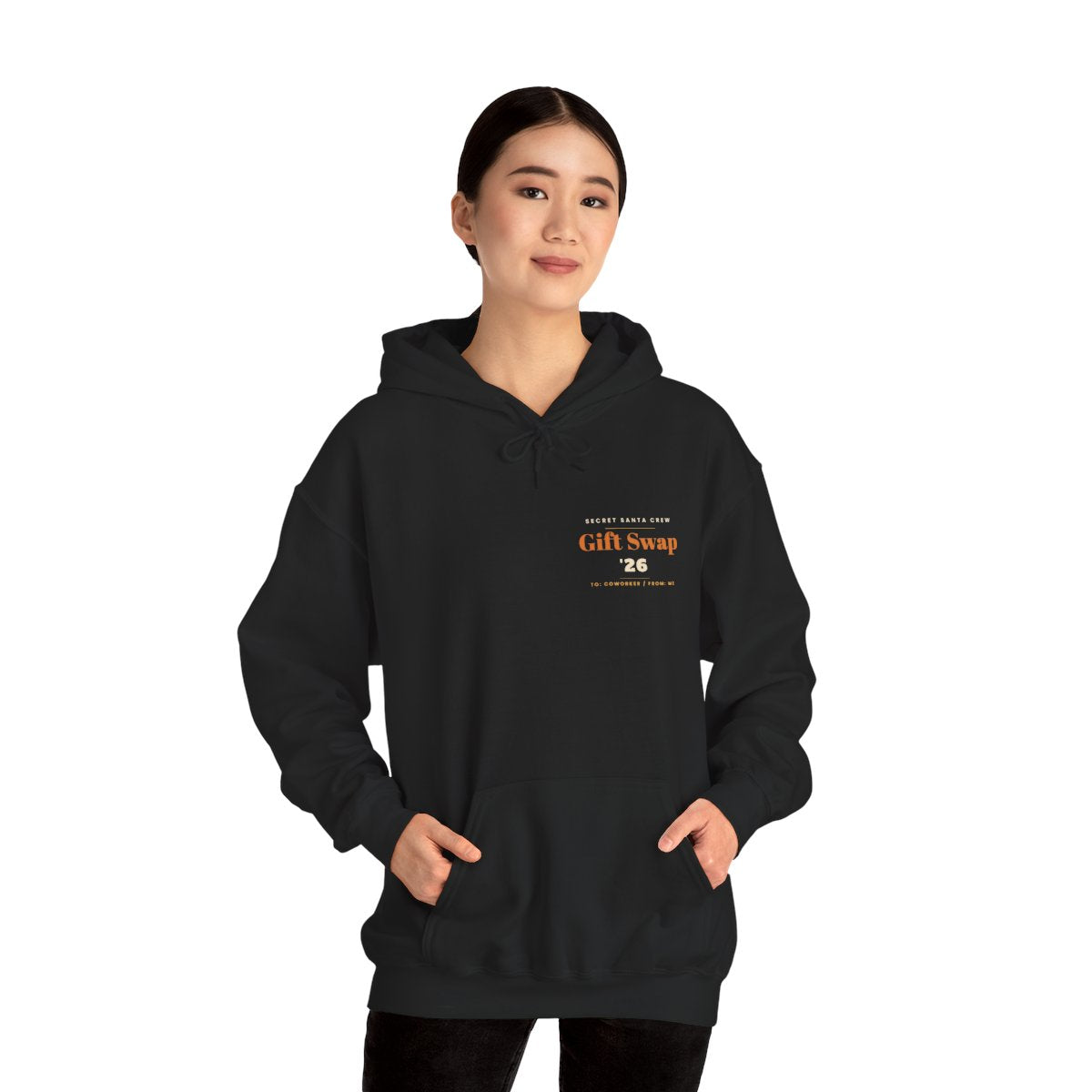 Secret Santa Hoodie - Black product photo | MR7ART