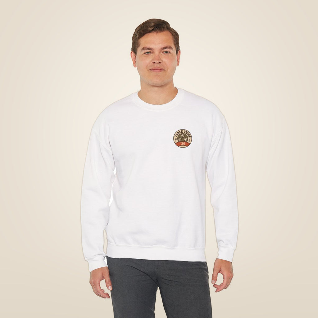 Family Reunion Sweatshirt - White worn by a model | MR7ART
