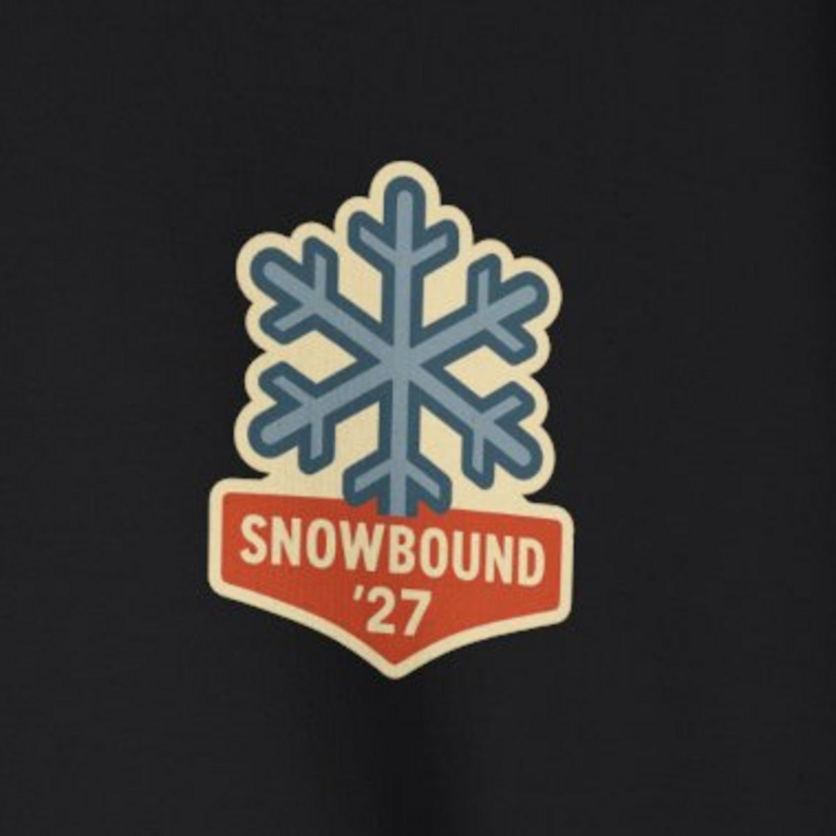 Matching Ski Trip Sweatshirt - Black worn by a model | MR7ART