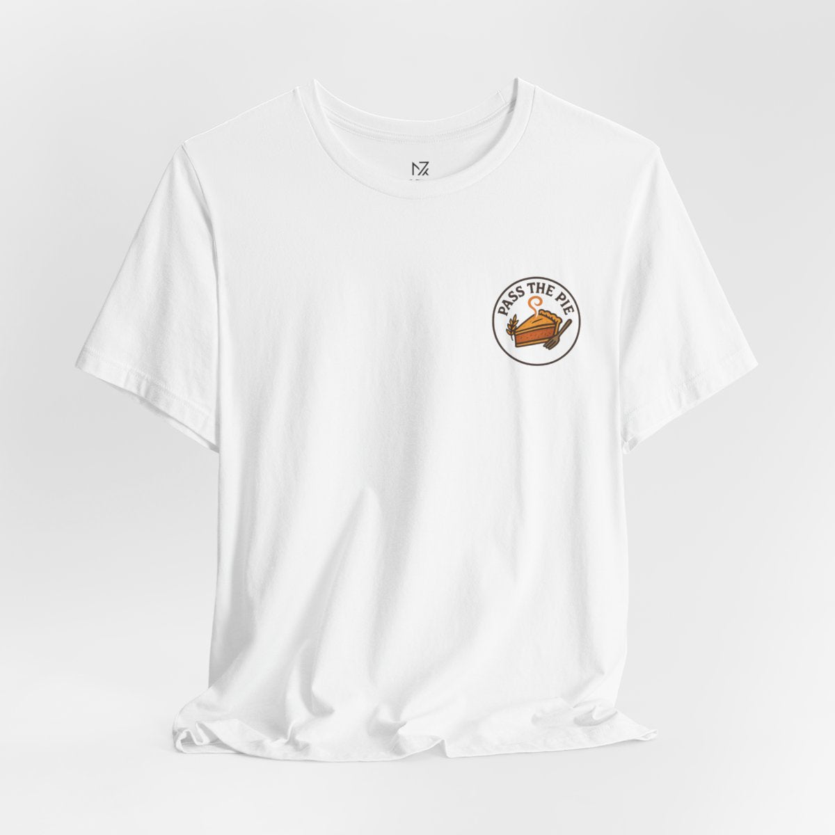 Friendsgiving Tee - White flat lay | MR7ART