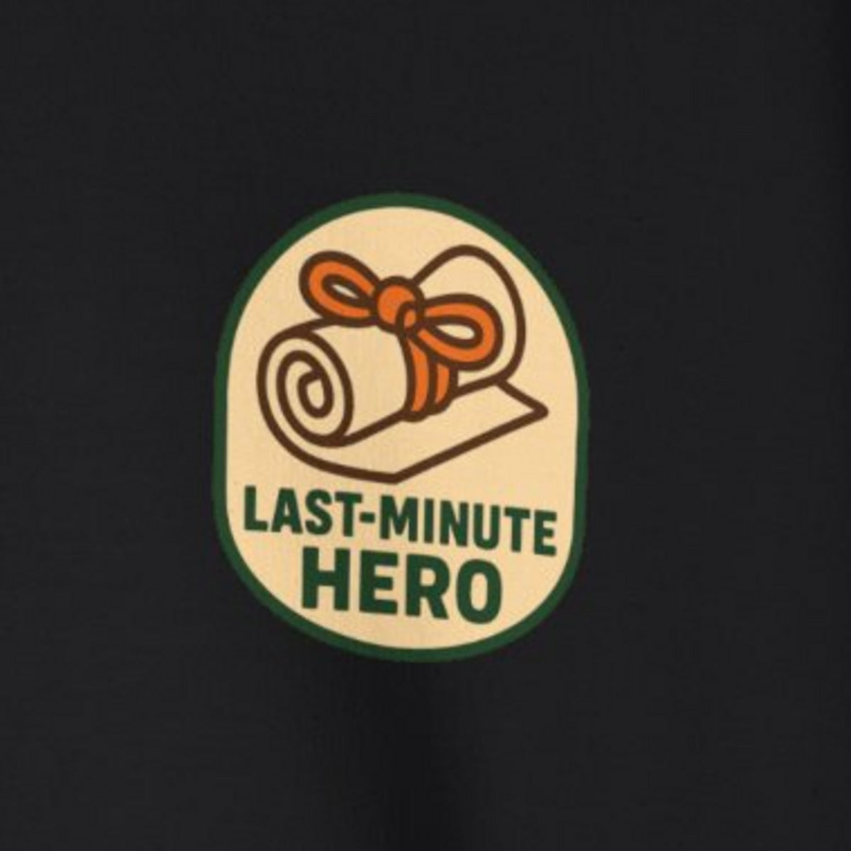 Last-Minute Gift Sweatshirt - Black worn by a model | MR7ART