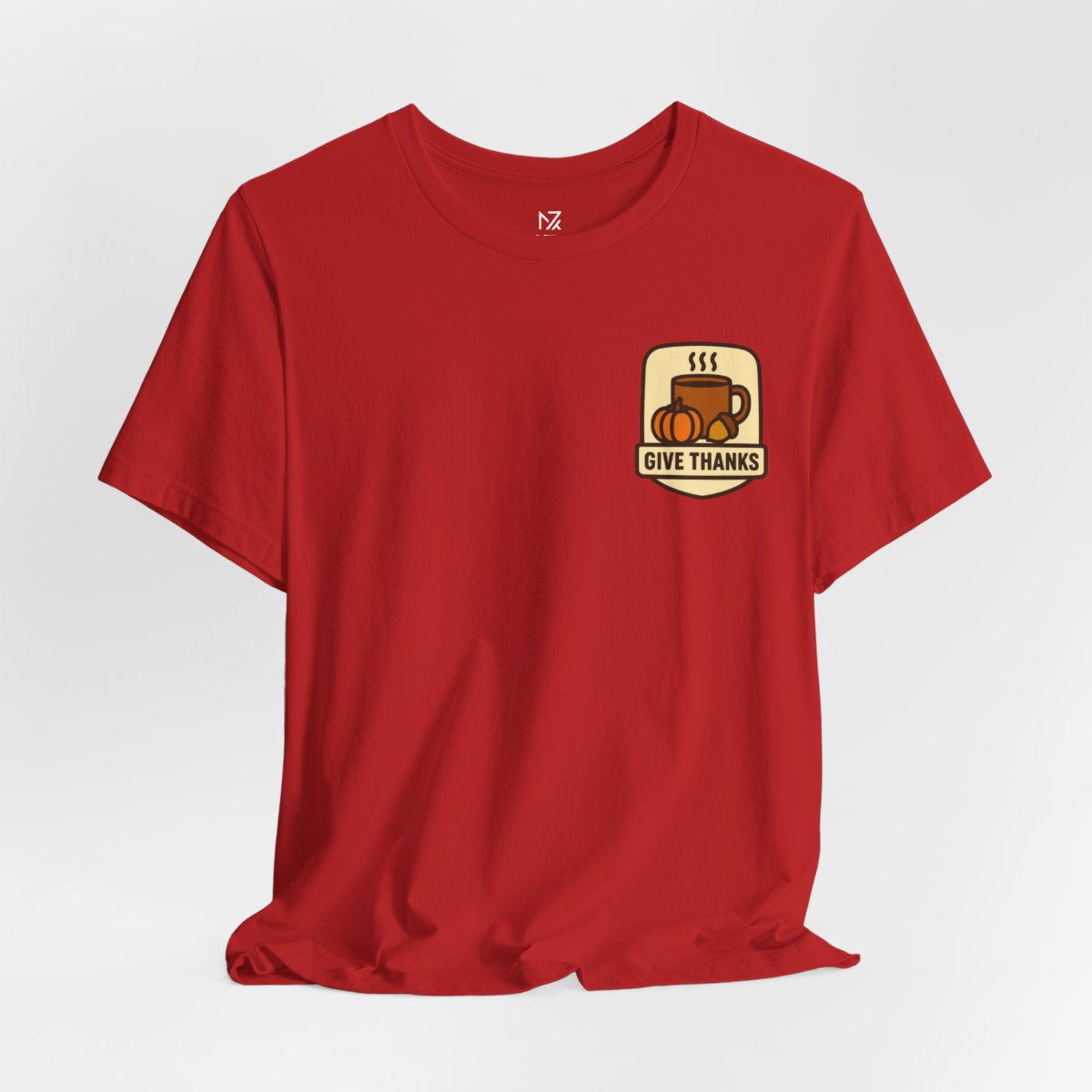 Thanksgiving Tee - Red flat lay | MR7ART