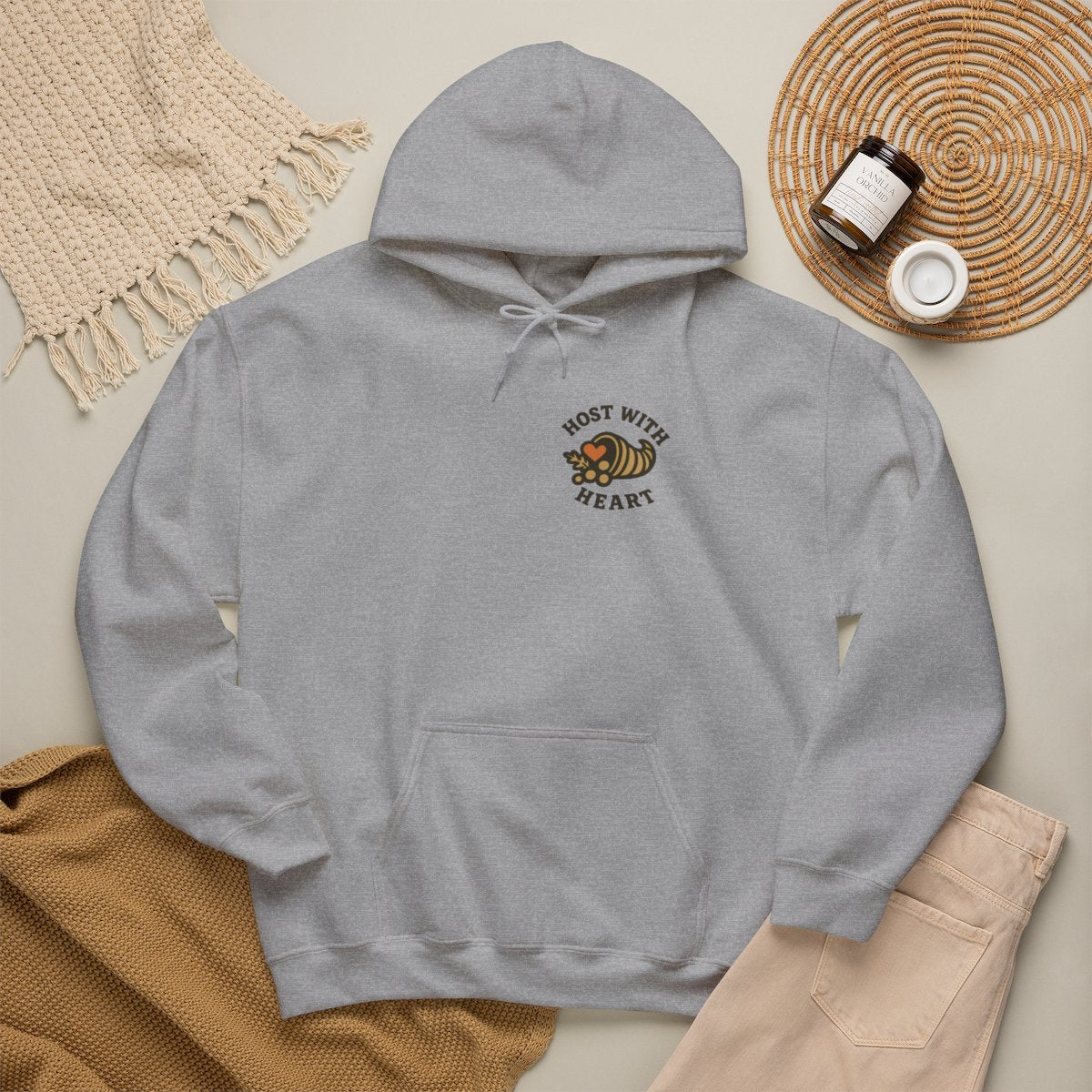 Thanksgiving Host Gift Hoodie - Sport Grey product photo | MR7ART