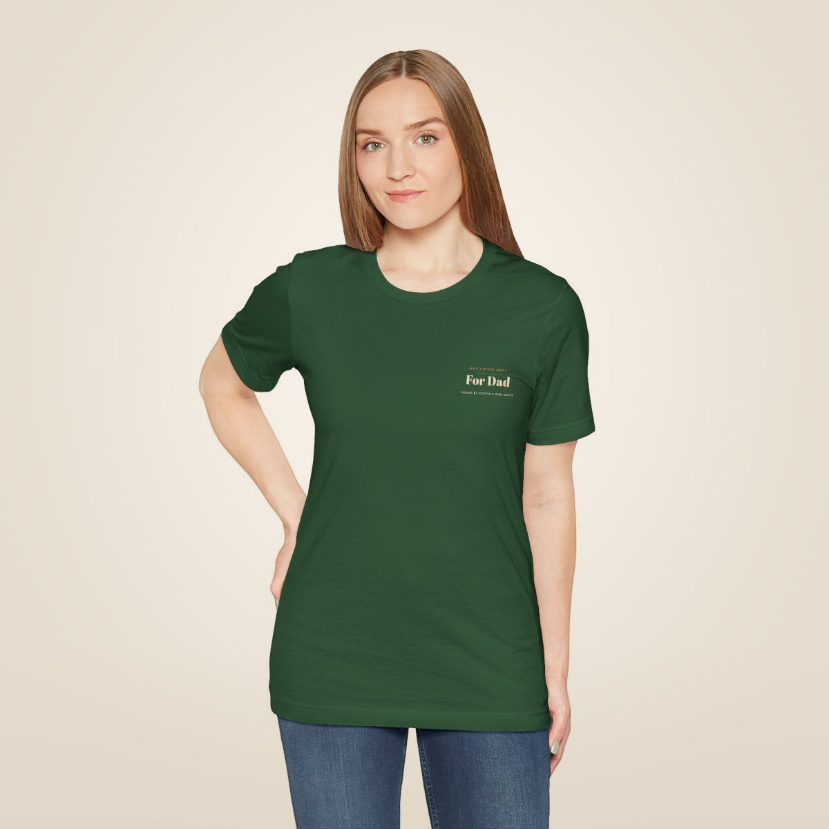 Dad Gift Tee - Evergreen worn by a model | MR7ART