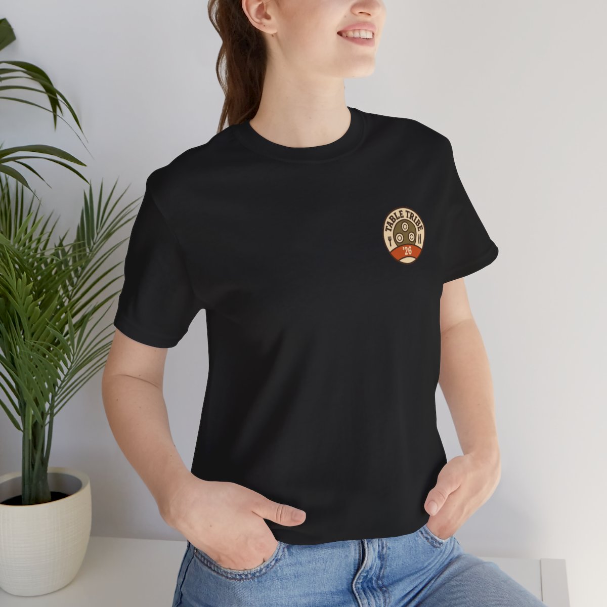 Family Reunion Tee - Black worn by a model | MR7ART