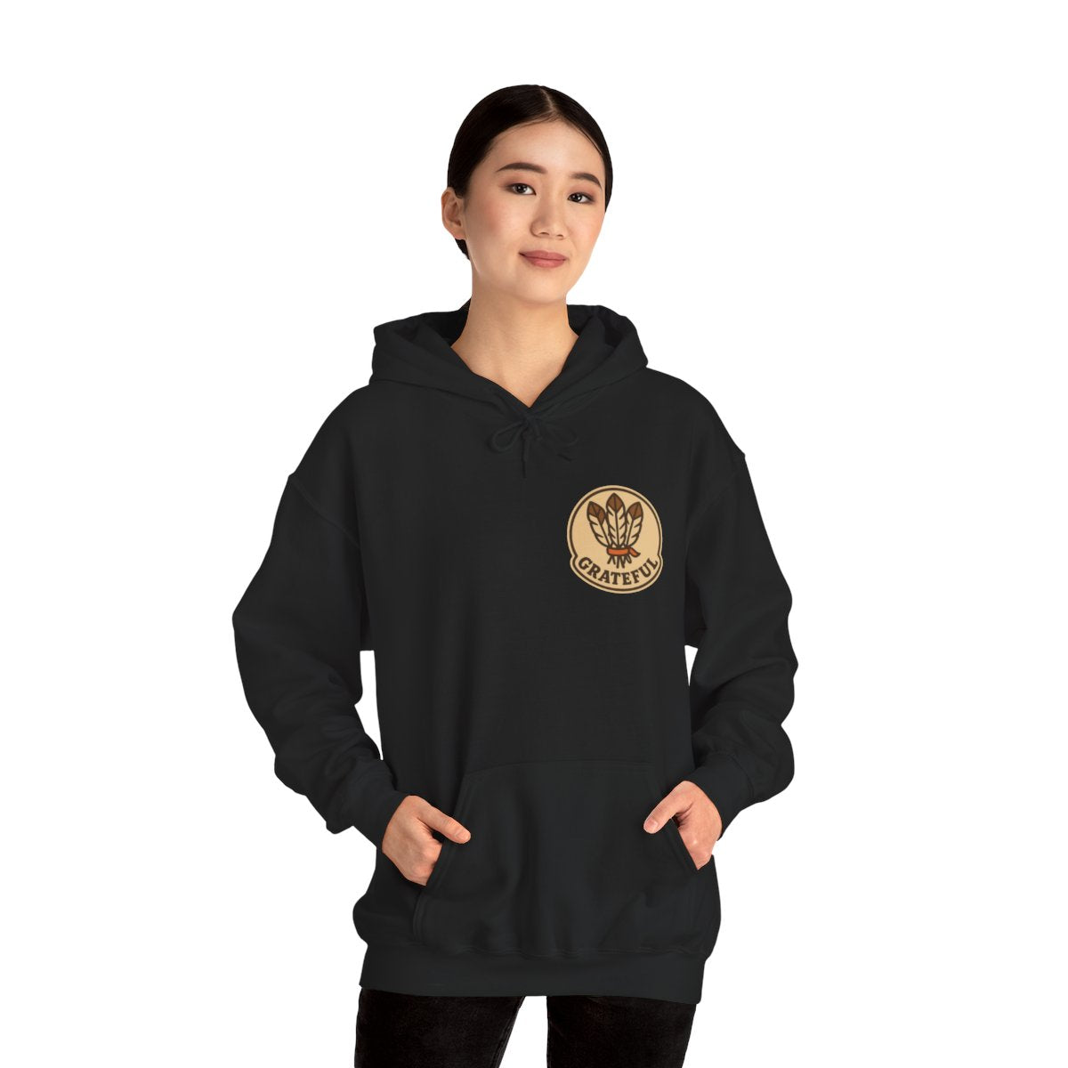 Thanksgiving Hostess Gift Hoodie - Black product photo | MR7ART