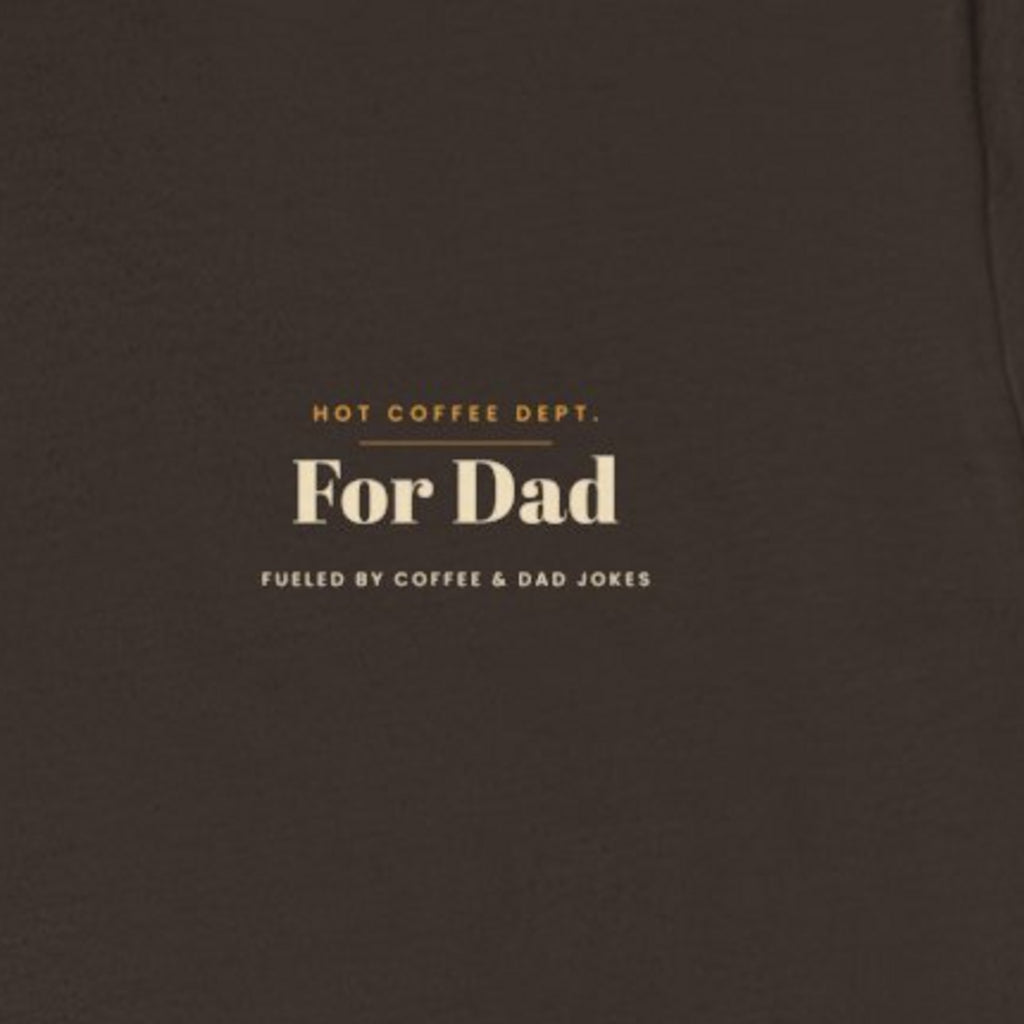 Dad Gift Tee - Brown worn by a model | MR7ART