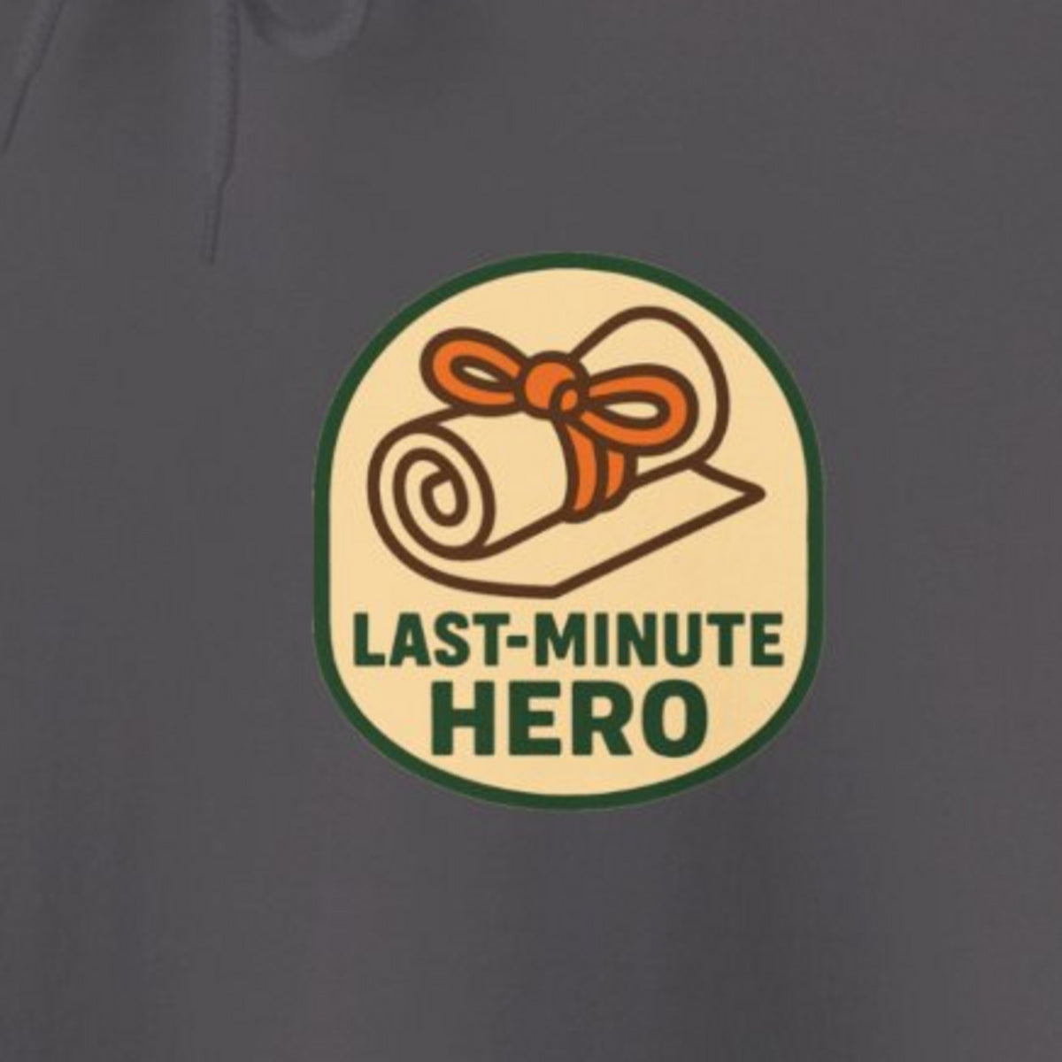 Last-Minute Gift Hoodie - Charcoal product photo | MR7ART