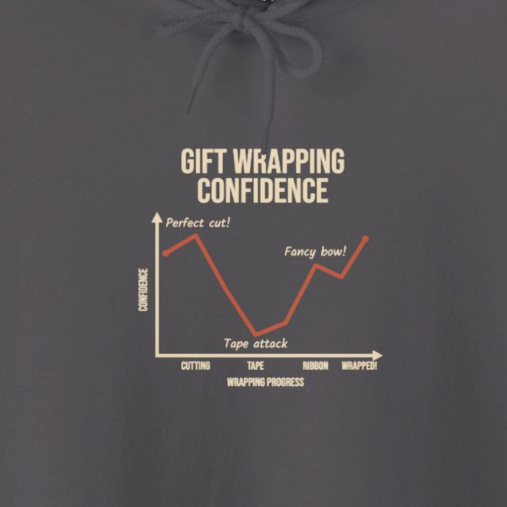 Funny Graph Shirt Hoodie - Charcoal product photo | MR7ART