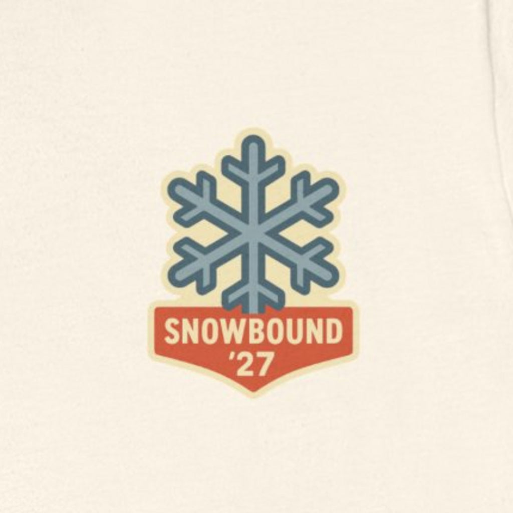 Matching Ski Trip Tee - Natural worn by a model | MR7ART