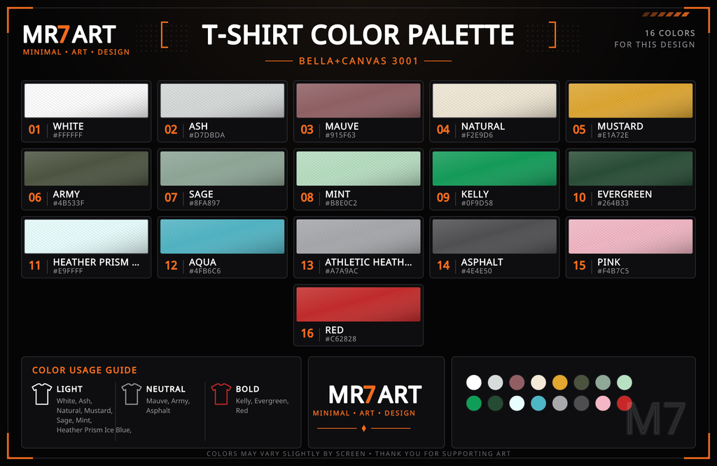Fishing T-Shirt - "Cast Away" Graphic Tee with Sunset & Bass - color palette | MR7ART