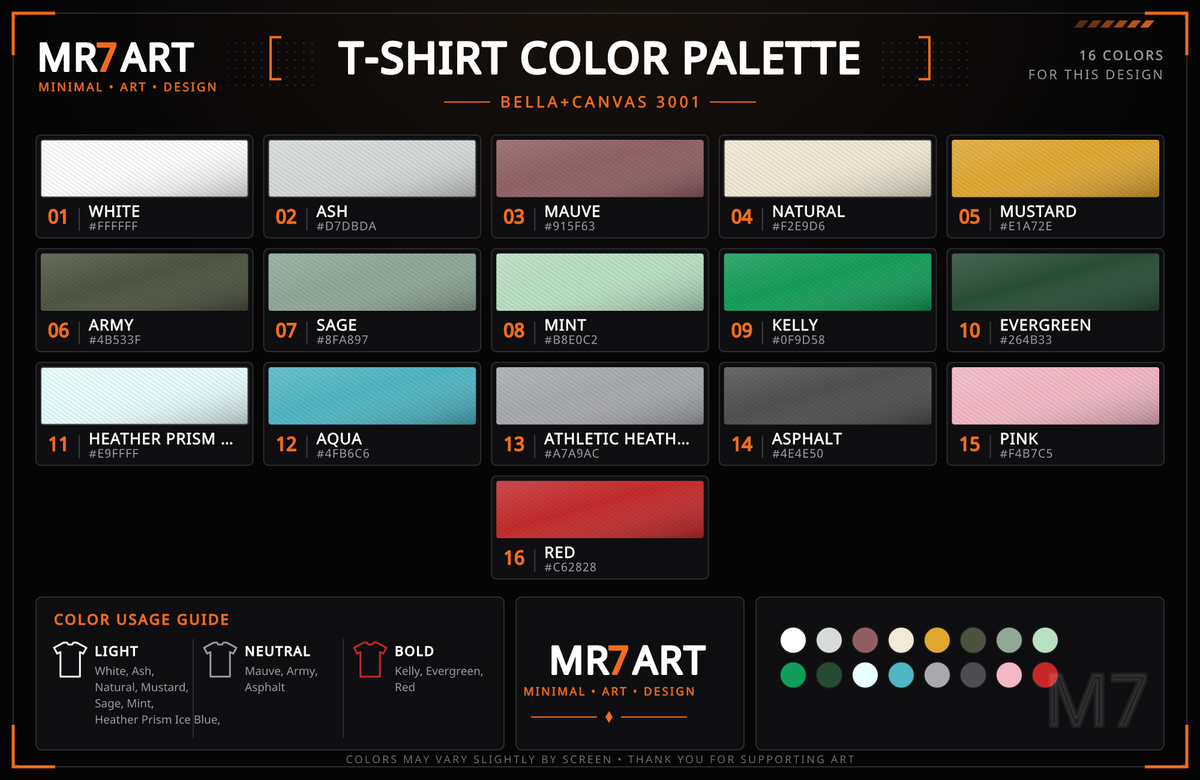 Fishing T-Shirt - "Cast Away" Graphic Tee with Sunset & Bass - color palette | MR7ART