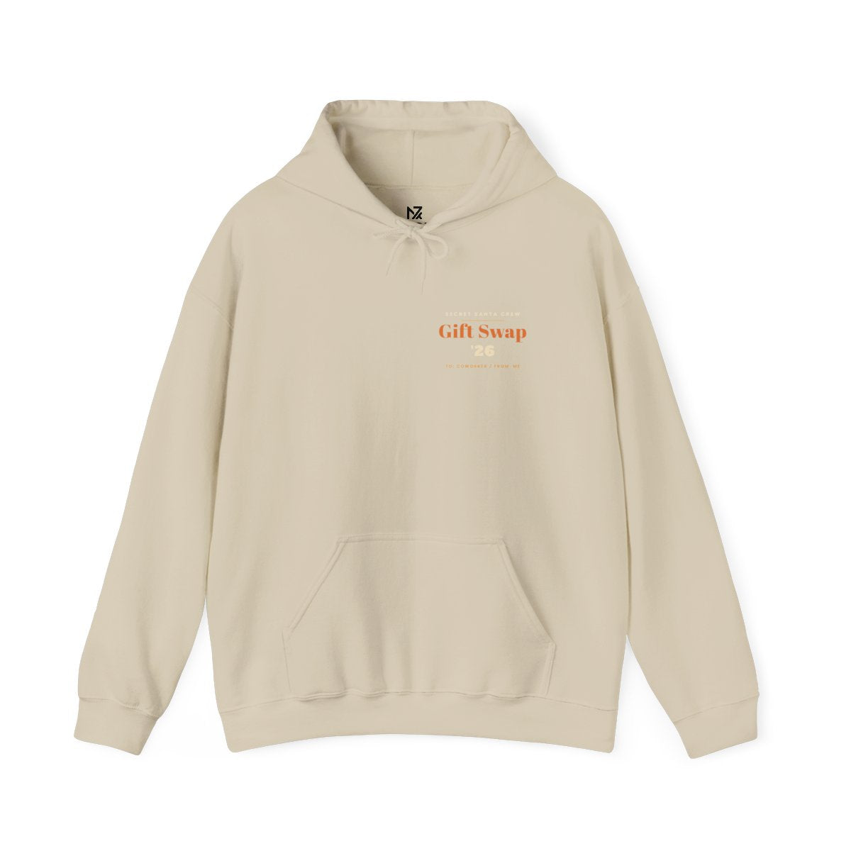 Secret Santa Hoodie - Sand product photo | MR7ART