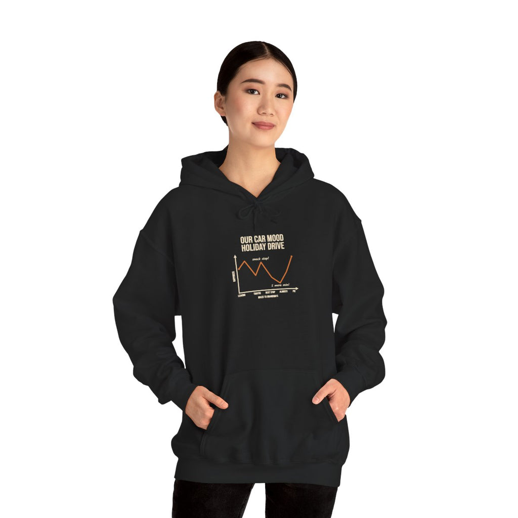 Funny Graph Shirt Hoodie - Black product photo | MR7ART