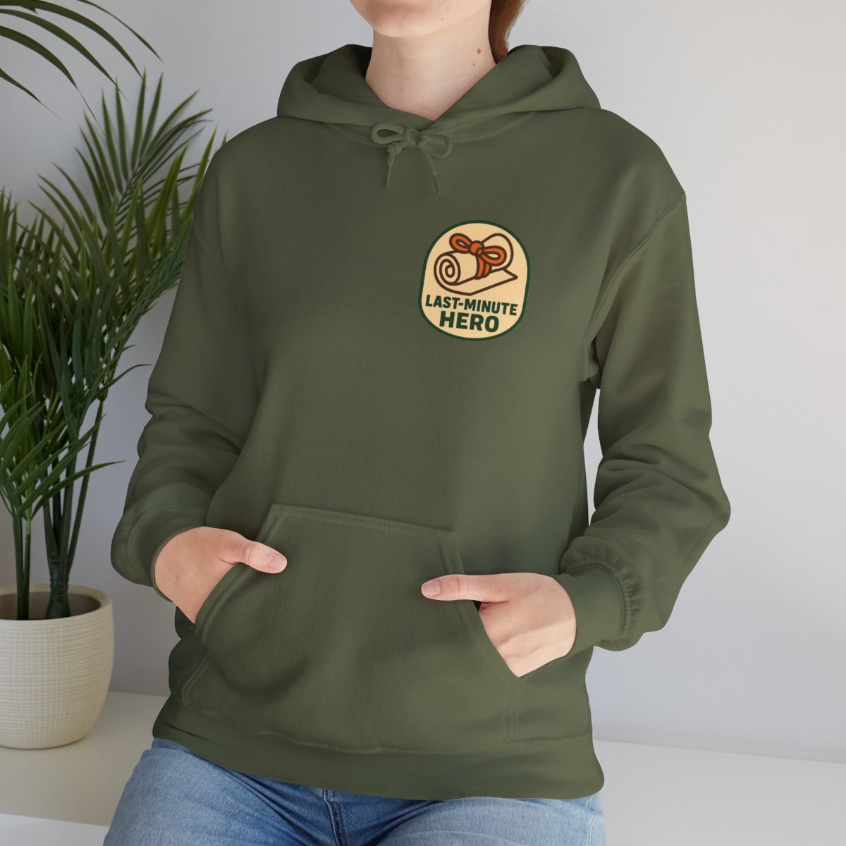 Last-Minute Gift Hoodie - Military Green product photo | MR7ART