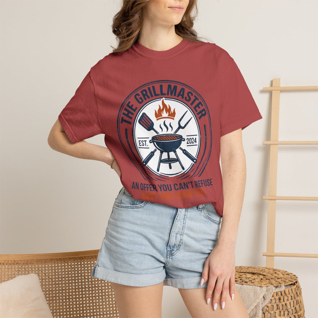 The Grillmaster T-shirt - Crimson product photo | MR7ART