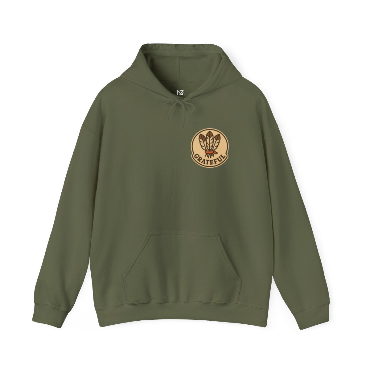 Thanksgiving Hostess Gift Hoodie - Military Green product photo | MR7ART