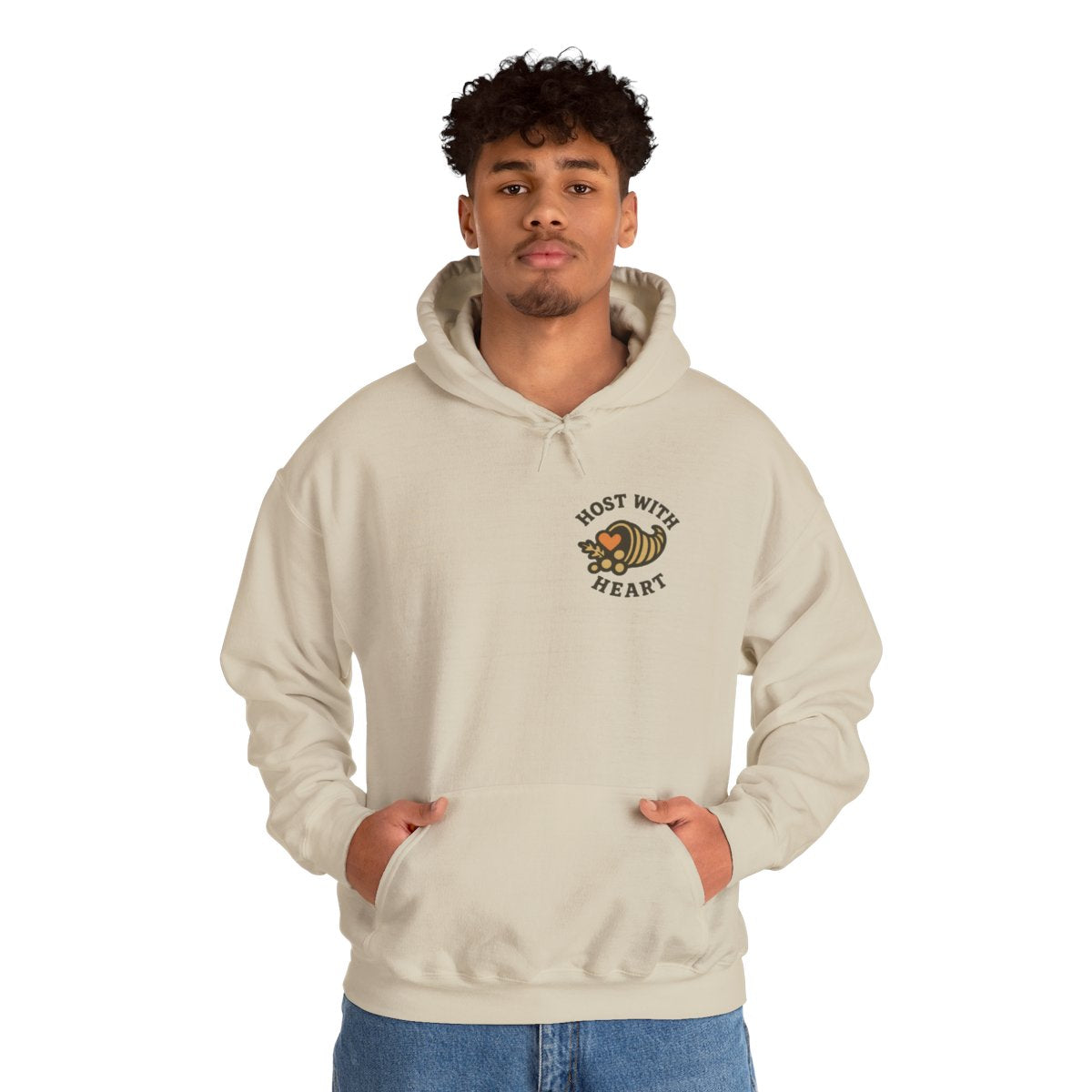 Thanksgiving Host Gift Hoodie - Sand product photo | MR7ART