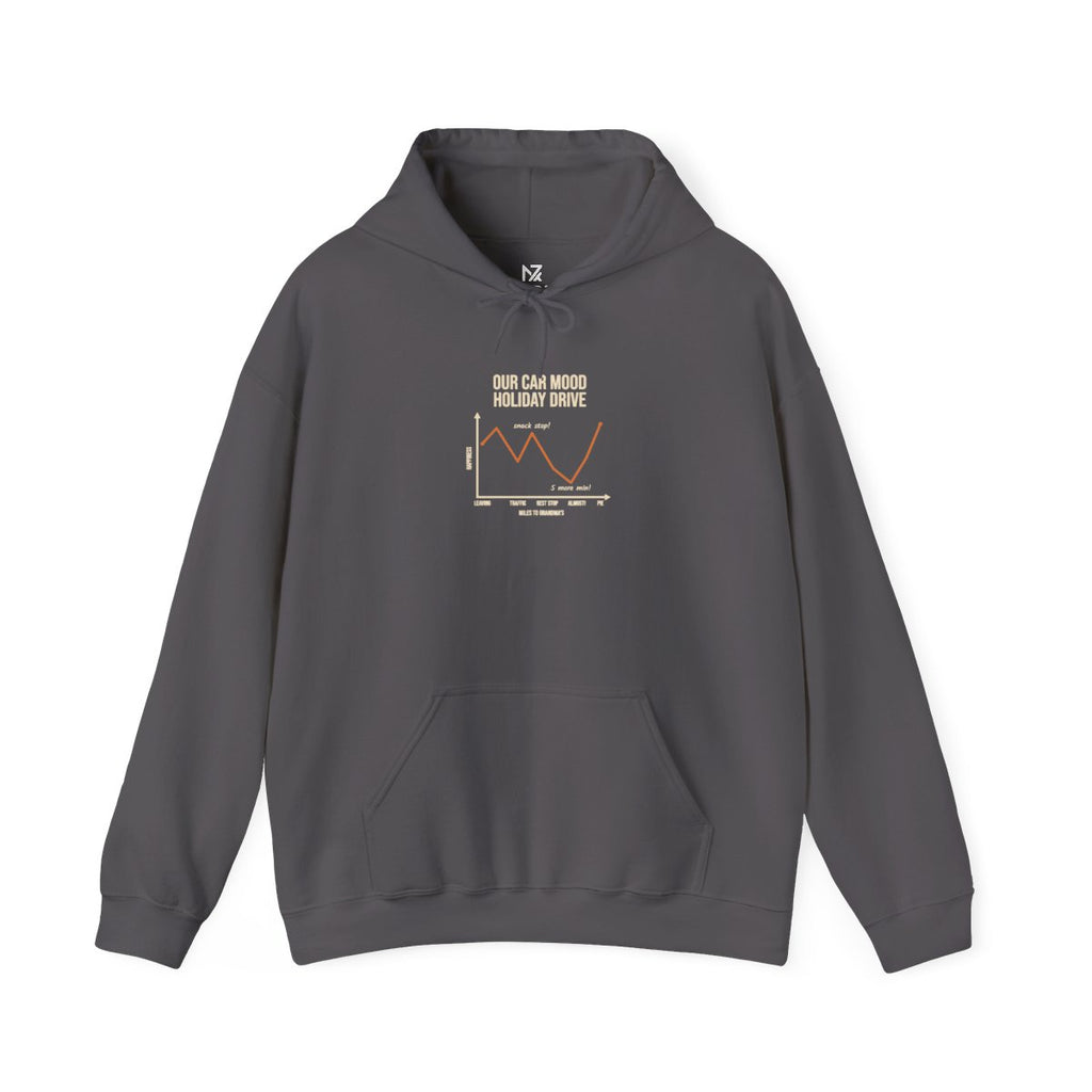 Funny Graph Shirt Hoodie - Charcoal product photo | MR7ART