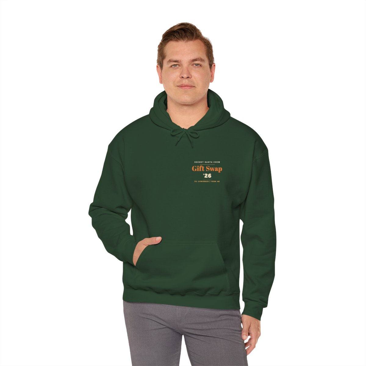 Secret Santa Hoodie - Forest Green product photo | MR7ART