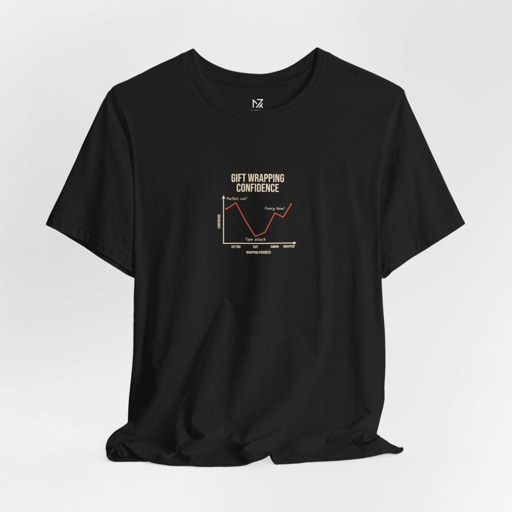 Funny Graph Shirt Tee - Black flat lay | MR7ART