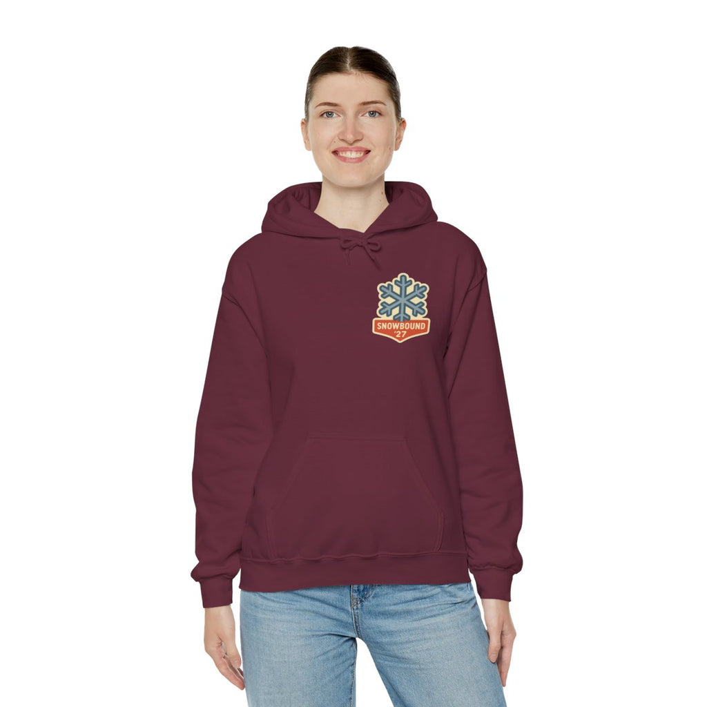 Matching Ski Trip Hoodie - Maroon product photo | MR7ART
